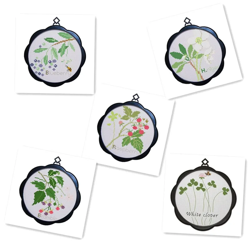 Cross stitch frame handmade embroidery cloth small beginner good looking hanging picture | Дом и сад