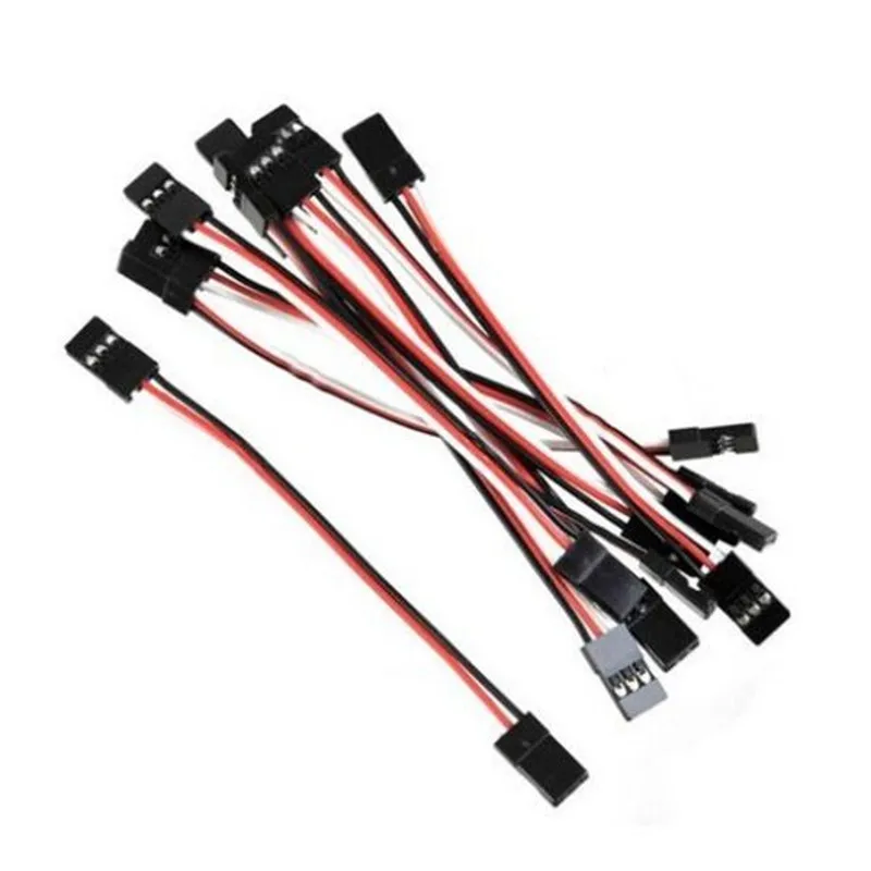 10Pcs RC Camera Drone FPV RC Quadcopter Part 10cm 26AWG Male to Male JR