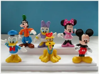 

HOT NEW Quality PVC figure 1set 1set = 6pcs 2.4''-3.1'' Mouse Donald Duck Cartoon Childre's toy