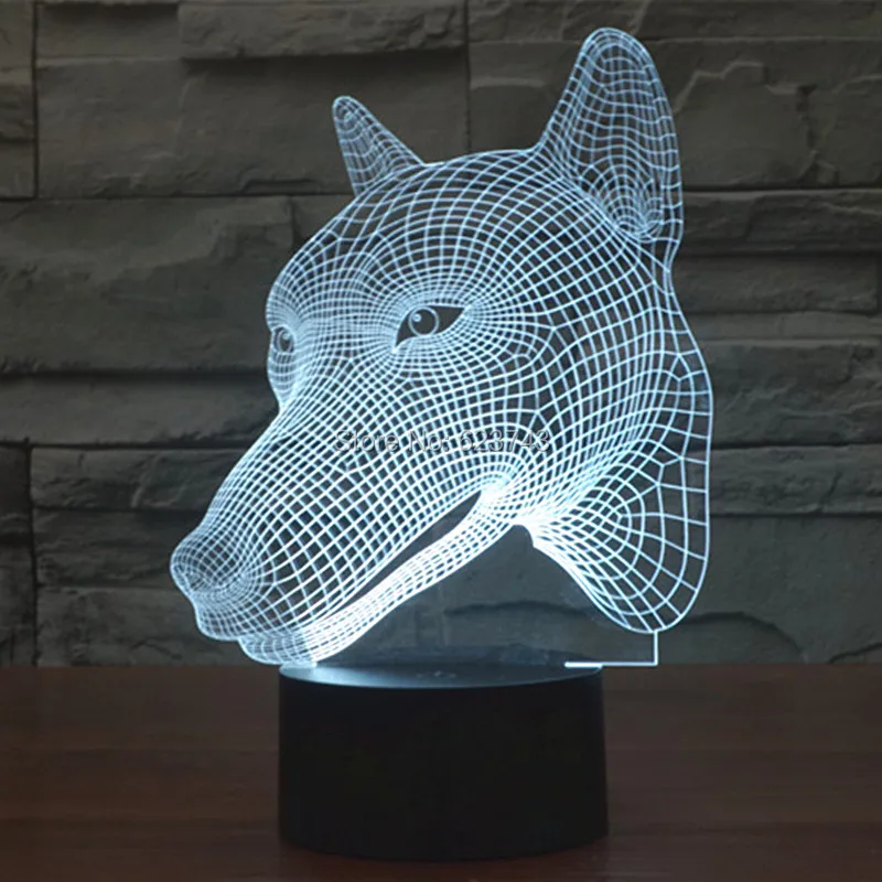 Hunt dog 3D LED Night Light (7)