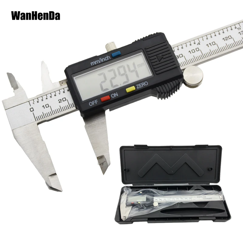 

0-150mm Measuring Tool Stainless Steel Caliper Digital Vernier Caliper Gauge Micrometer Paquimetro Messschieber matel calipers