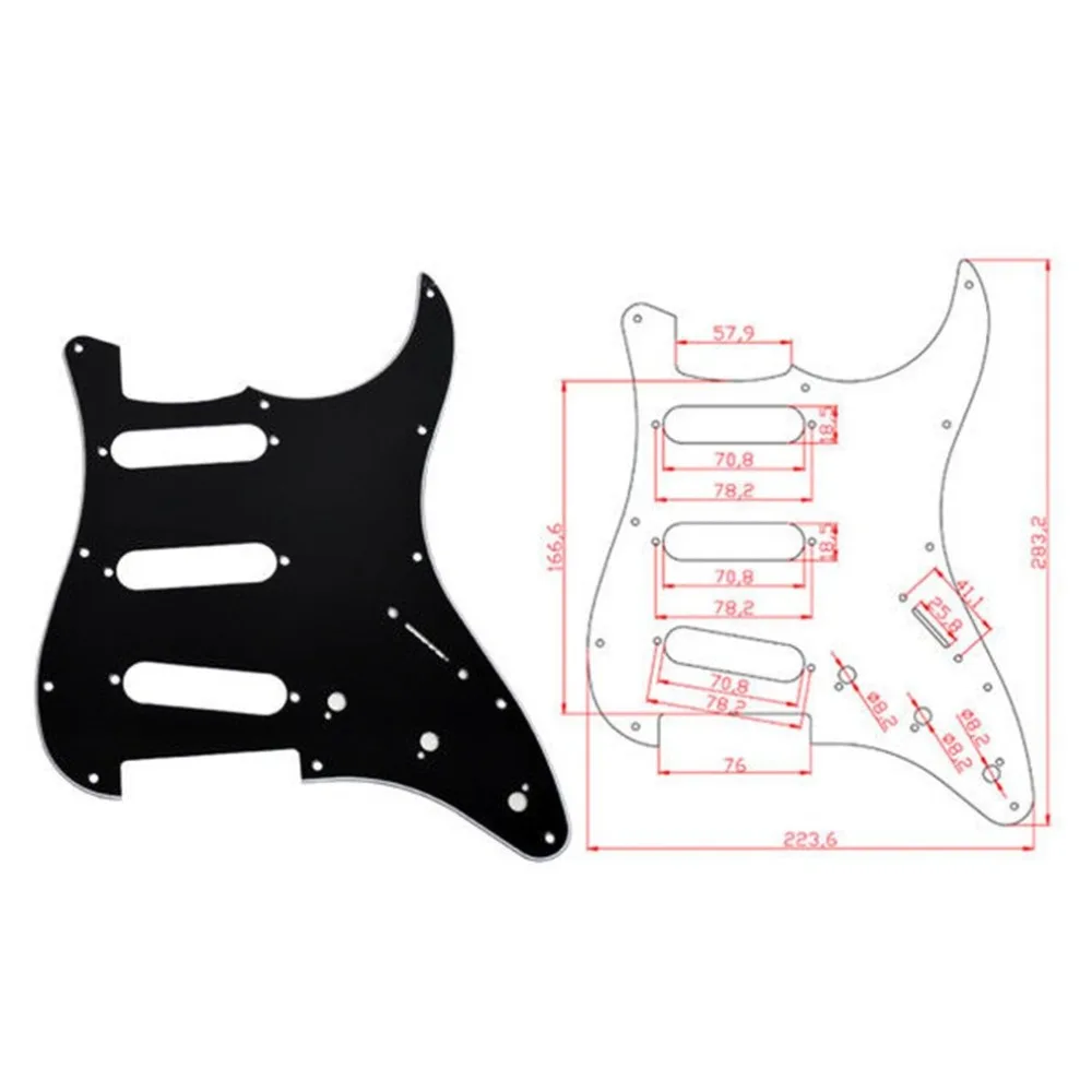 ST электрогитара pick guard царапина пластина для Strat Stratocaster современный стиль pick Guard аксессуары для гитары