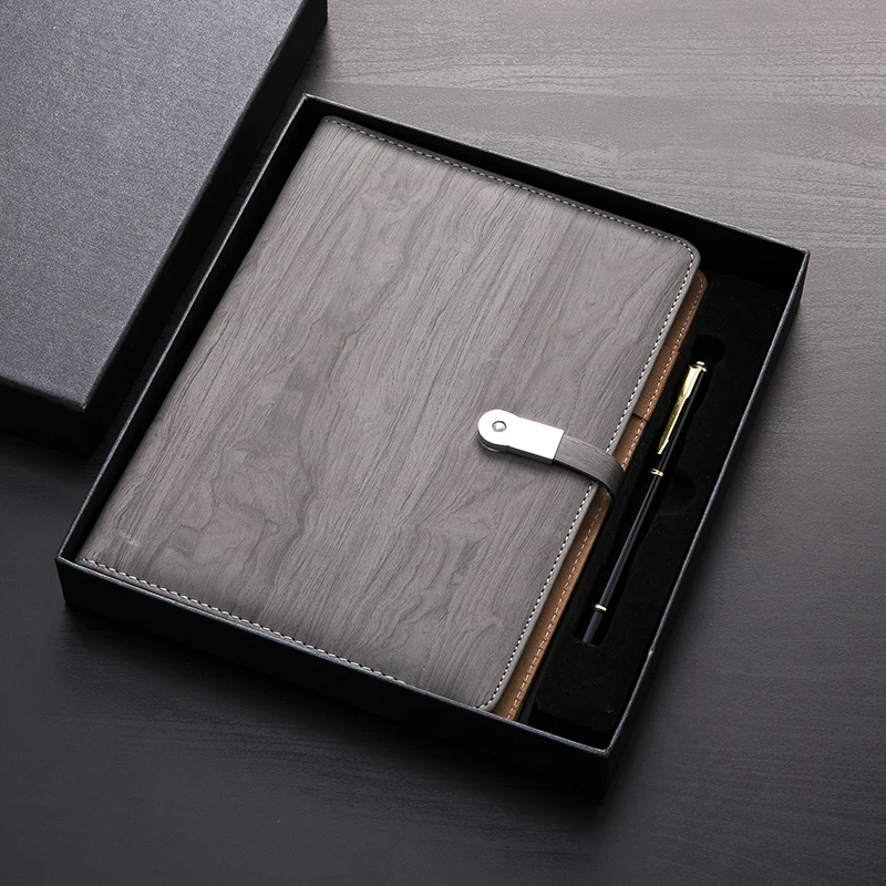 

Business Notebook Creative A5 Looseleaf Working Conference Recordbook Removable And Thicker Retro Notebook