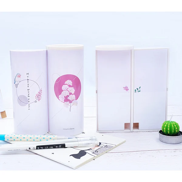 

Creative Pen Pencil Box Big Volume Pen Case Cylinder Pen Box