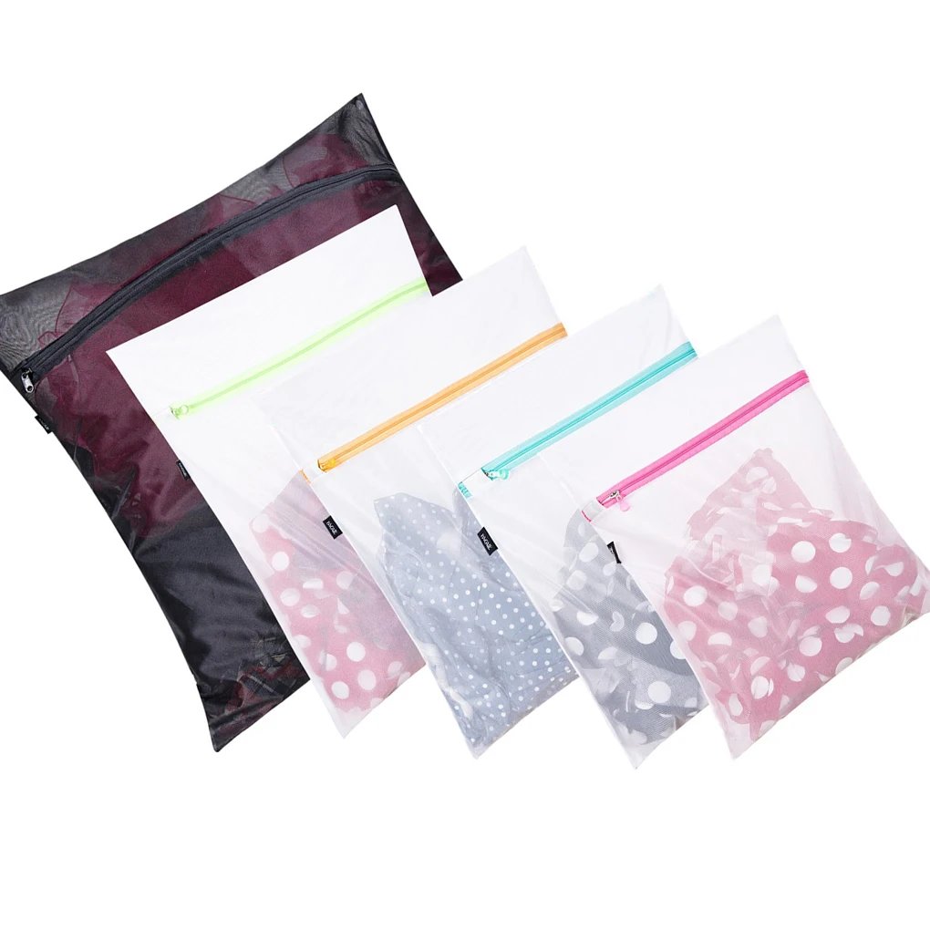 

Portable Bra Sweater Washing Bag Kit Mesh Laundry Bags Zipper Travelling Outdoor Clothes Storages