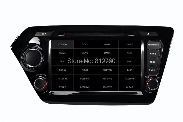 Sale 4 Core Android 8.1 car dvd player GPS navigation car video player 8 inch 1024*600 for Kia K2 RIO 2011 2012 2013 2014 2015 2016 5