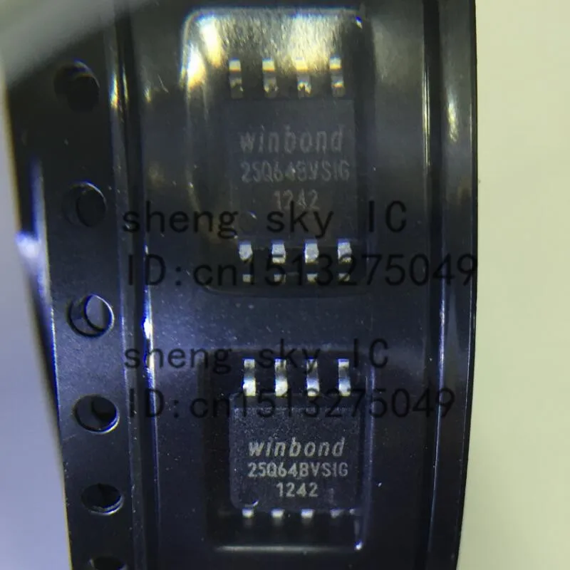 

FREE SHIPPING 100PCS 25Q64 W25Q64 W25Q64BVSIG SOP8 SMD WINBOND 64M-BIT SERIAL FLASH MEMORY WITH DUAL AND QUAD SPI IC