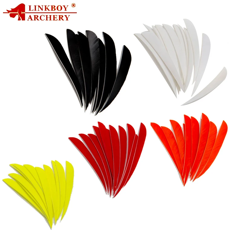 

60pcs Linkboy Archery 3'' Turkey Feather Fletching Arrow Hunting and Shooting Archery DIY Recurve Bow Accessories