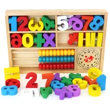 Монтессори обучающее детское Дерево Игрушка Цифровой Обучающий игровой ящик деревянные игрушки