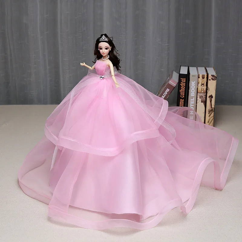 45 см Новинка кукла-невеста золотисто-каштановые волосы красивое свадебное платье романтические игрушки для девочек красивые подарки TL0042