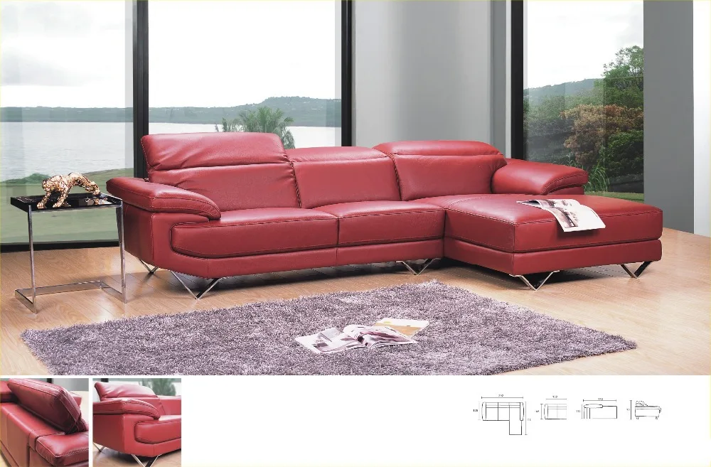 Современный стиль, секционный диван, верх, настоящая кожа, диван для гостиной, диван, L форма, угловой диван, секционная мебель, 8207