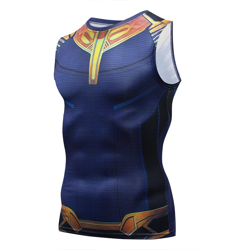 

Men Summer Cycling Vest Bicycle Undershirt Keep Dry Super hero printed Cycling Sleeveless Vests Clothing Jerseys Bike Sports