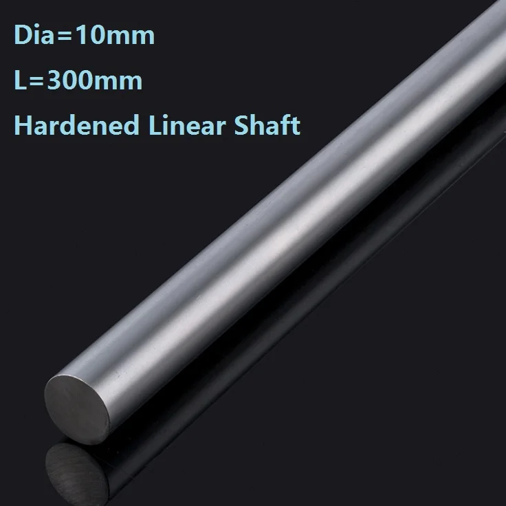 100 шт./лот диаметр 10 мм вал 300 мм Длинный хромированный линейный вал твердый стержень вала направляющая для 3D-принтера cnc части