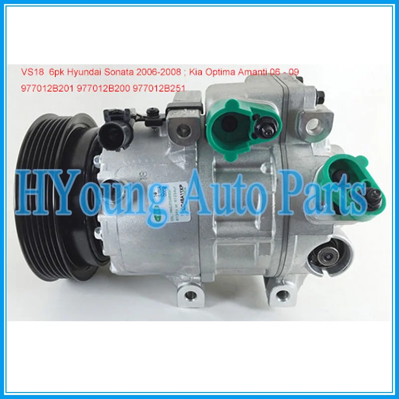 

air auto ac Compressor for Hyundai Sonata Kia Optima VS18 977012B201 977012B200 977012B251