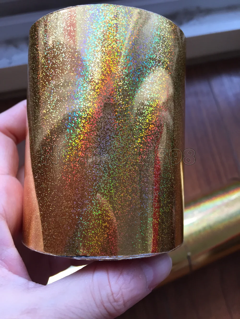 Два рулона песка золото/серебро горячего тиснения бумага Высокое качество горячего тиснения фольгой лазерного цвета 800 мм x 120 м горячего тиснения фольги