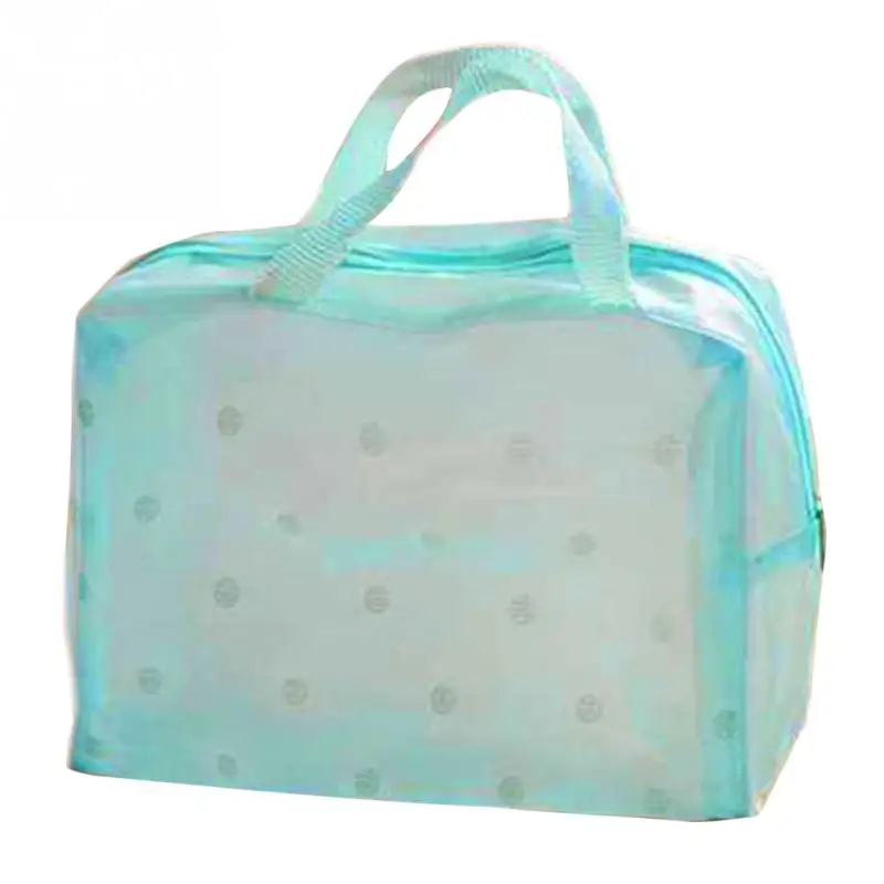 Прозрачный Водонепроницаемый косметичка с цветочным принтом сумка для макияжа Органайзер для поездок в Корейском стиле Ванная комната мыть мешок большой#20