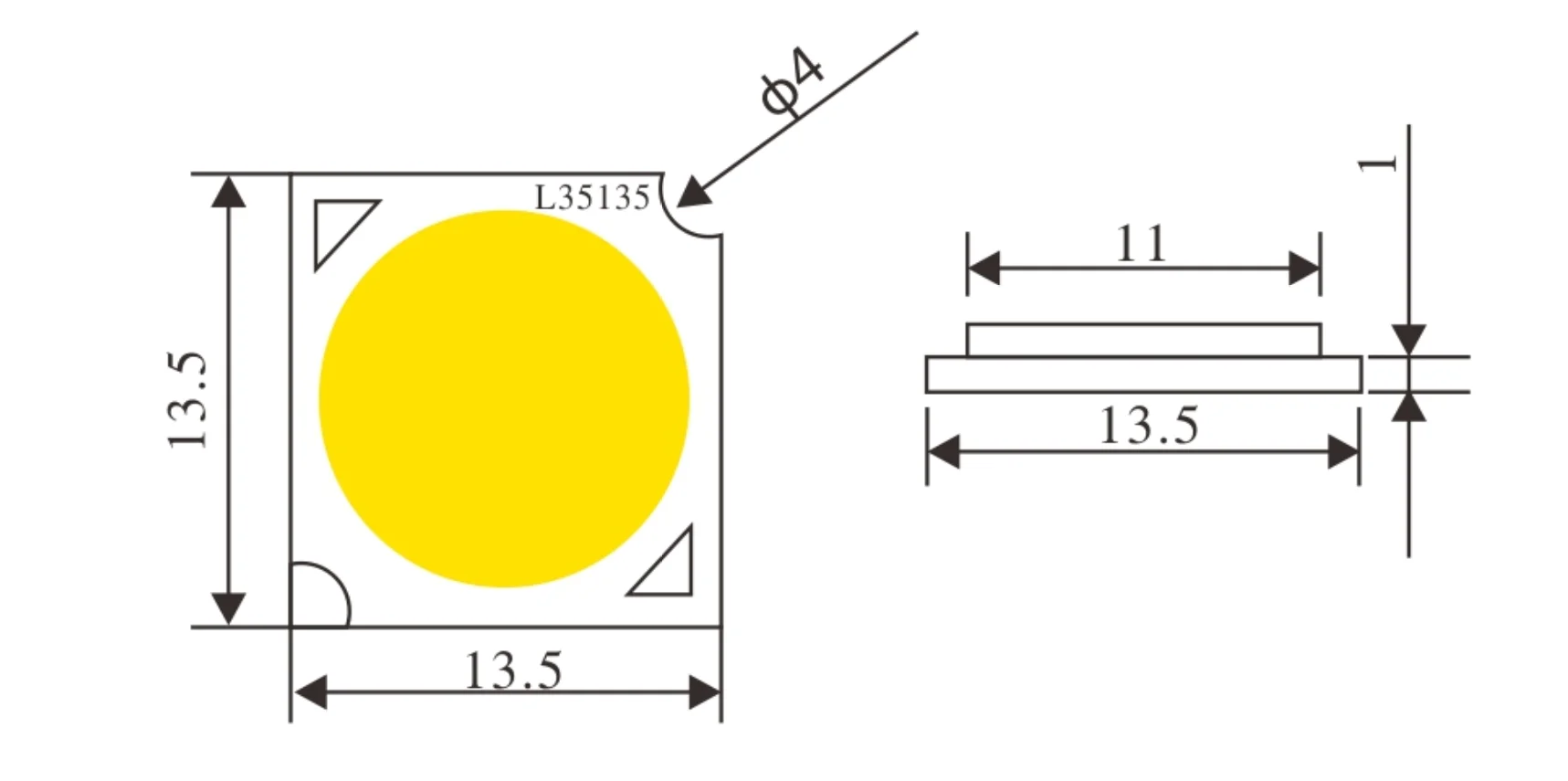 10 шт. 15 Вт cob led chip130LM/W bridgelux чип 1313 мм 3 5 7 12 2700K 3000K Ra&gt80 светодиодных ламп прожекторов