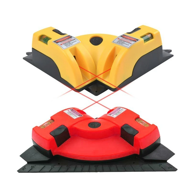 

90 Degree Right Angle Square Mini Niveau Laser Lazer Level Measurement Tool Leveler Construction Electronic Measuring Instrument