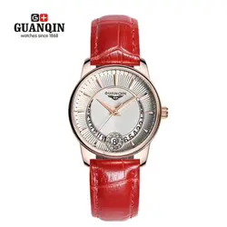 GUANQIN женщина Diamond Часы кварцевые Роскошные известная марка горный хрусталь часы Водонепроницаемый часы, спортивные женские продажи