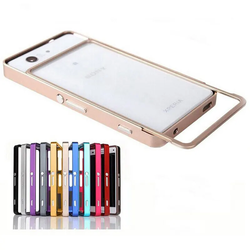

For Sony Xperia Z5 Mini Z5 Compact Case Slim Push Pull Metal Aluminum Bumper Frame For Sony Xperia Z Z4 Z 5 Premium Phone Cases