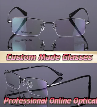 

Super light Pure titanium frame Optical Custom made optical lenses Reading glasses +1 +1.5 +2+2.5 +3 +3.5 +4 +4.5 +5 +5.5 +6 .0