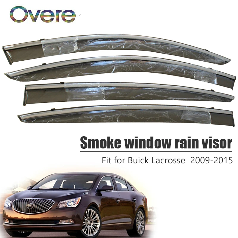 OVERE Новый 1 комплект козырек от дождя для дыма Buick LaCrosse 2009 2010 2011 2012 2013 2014 2015 ABS