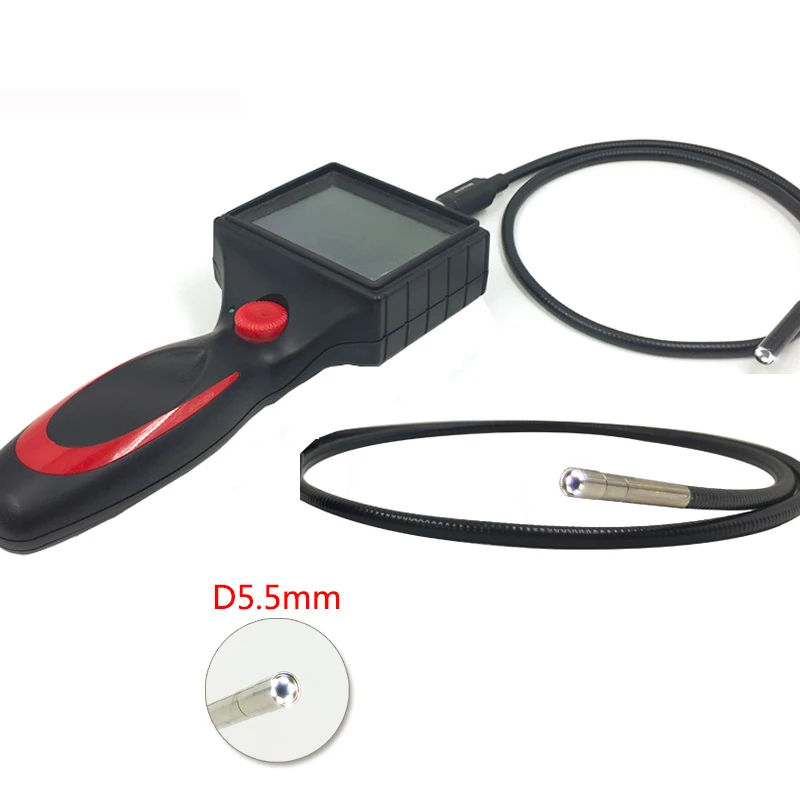 

Handheld 3.5" LCD Industrial VideoScope Borescope OD 5.5mm Video Inspection Endoscope IP67 Waterproof Camera Video Borescope