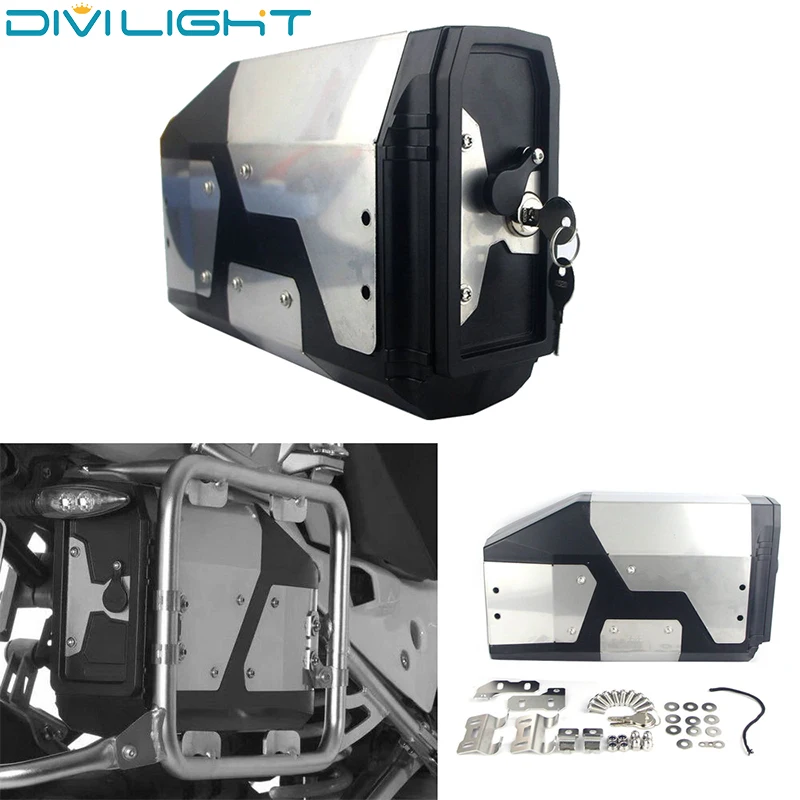 

new! Toolbox left bracket aluminum housing for BMW R1250gs R1200gs lc&adv adventure 2002 2008 2018 for BMW R1200 GS