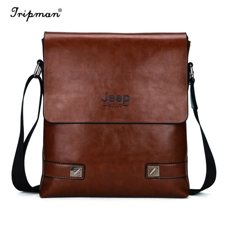 

Jeep Men PU Handbags Single Strap Cusual Business Briefcase Should Bags Leather Crossbody Bolsa Masculina For Man Bag KSL534M