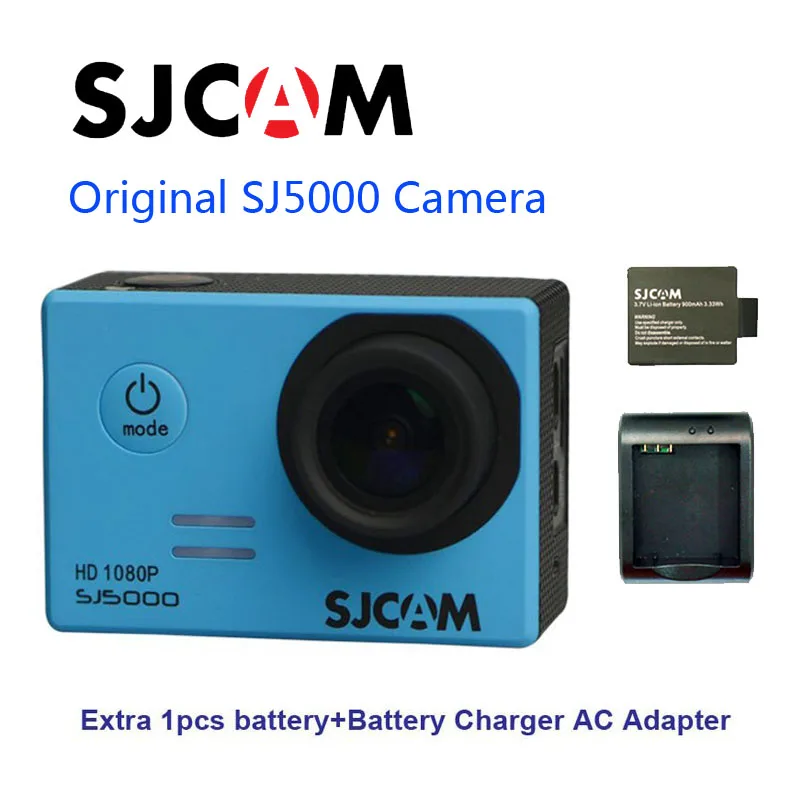 

Free Shipping!! Original SJCAM SJ5000 Novatek 96655 Full HD Action Sport Camera +Extra 1pcs battery+Battery Charger