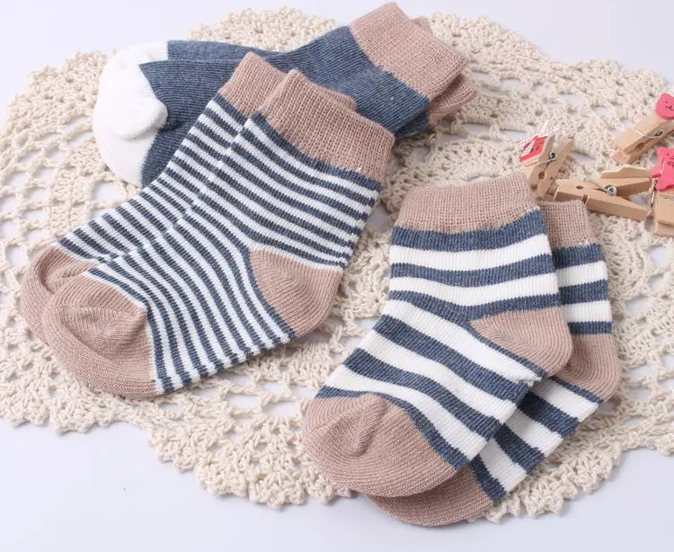Baby Socks Cotton Anti Slip Rubber Slippers Kids Socks For Girs Boys