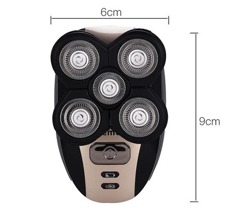Kemei 5 в 1 электробритвы 5D плавающие головки моющиеся триммер для бороды бритва многофункциональные аккумуляторные бритвы инструменты для ухода за лицом
