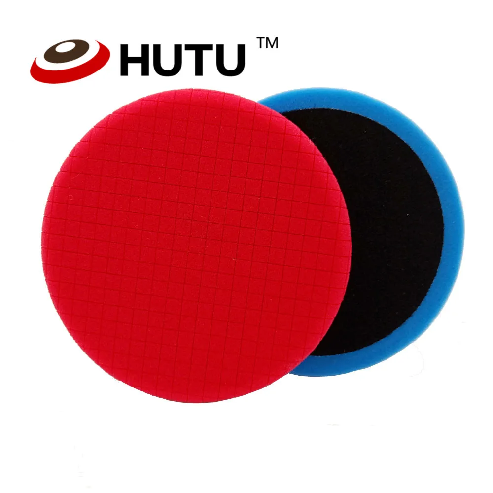 

Buffing Pad 6 Inch Square Pattern Car Polishing Sponge Pad Red No Cutting Foam waxing pad for Auto Car Polisher Tools