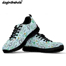 Doginthehole научное оборудование кроссовки Для женщин прогулочная обувь дышащие, сетчатые женская спортивная обувь мягкой теннис Femme