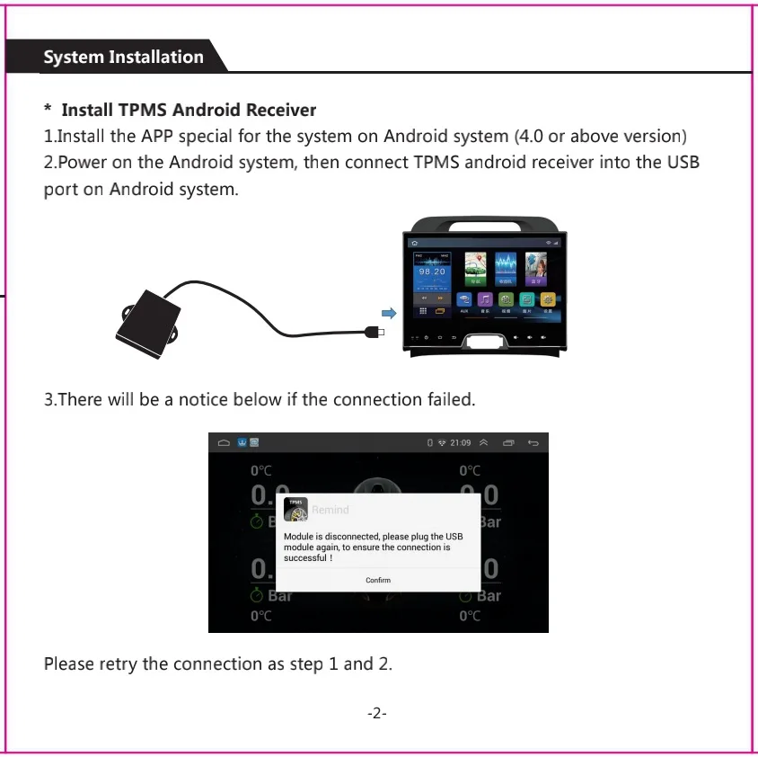 ZHUIHENG датчики давления в шинах автомобильные TPMS манометр USB давление в шинах с 4 внутренними датчиками для TPMS Android автомобильное радио