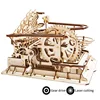 Robotime DIY 3D Wooden Mechanical Puzzle  Model Building Kits Laser Cutting Action by Clockwork Gift Toys for Children LG/LK/AM 3