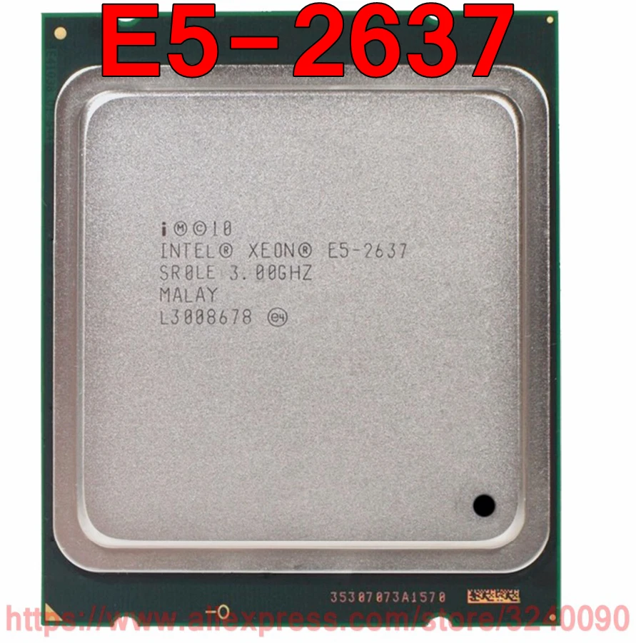 Процессор Intel ЦП Xeon процессор SR0LE 3 00 ГГц 2 ядра 5 м LGA2011 E5 2637 бесплатная доставка