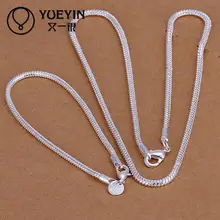 Модные серебряные ювелирные изделия набор для женщин Свадебные вечерние наборы дешевые толстые ожерелья браслеты