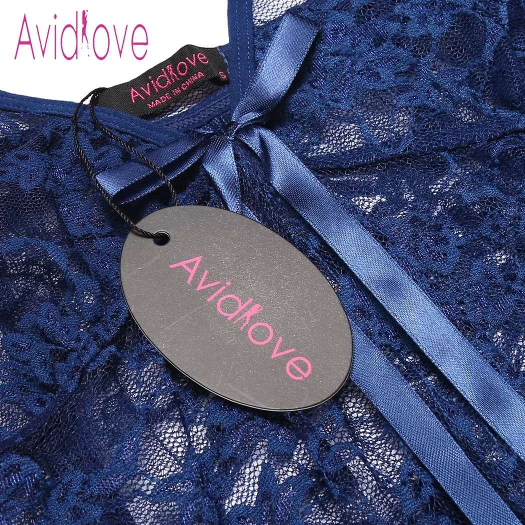 Avidlove сексуальные костюмы для взрослых ночная рубашка платье женщин мини Babydoll