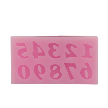 

2pcs Cake DIY Mold Mini Numbers Fondant Cake Molds Soap Chocolate Mould for the Kitchen Baking Tools