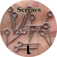 Tamanho L/100, Parafusos de Aço Inoxidável, parafusos de Olho Fechado, Plug Hardware, Iscas Empurrão, tomada de isca de Pesca,