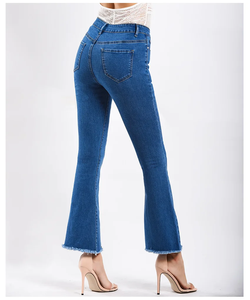 New wide-leg webbed jeans women's trousers (13)