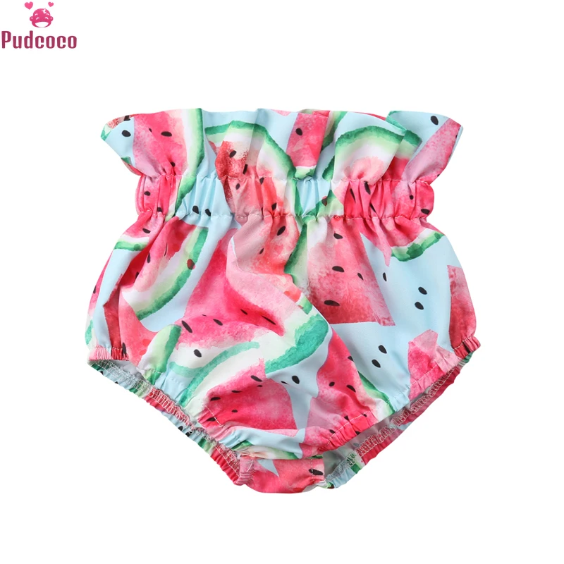 

Cute Printed Watermelon Patterns Baby Boy Girl Bloomers Diaper Cover Summer Shorts Baby Panties Pants