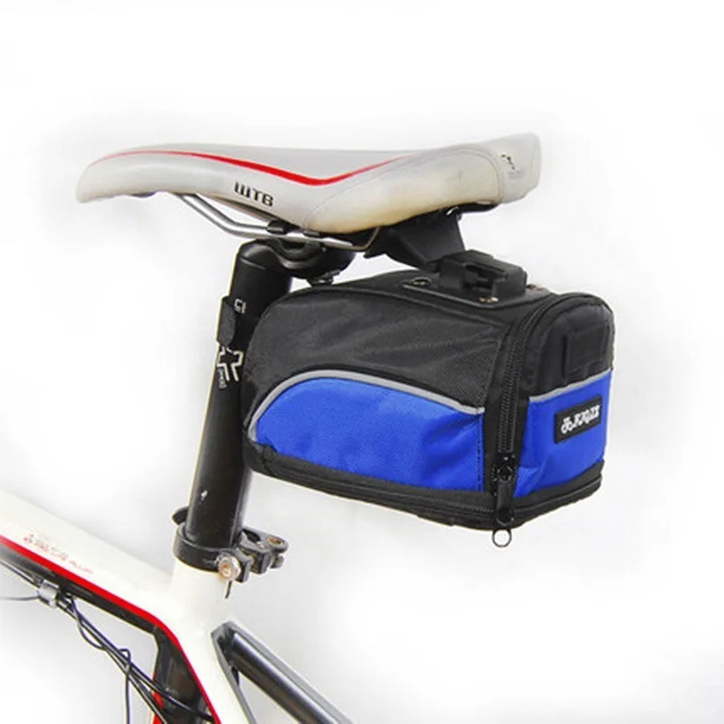 Multiple Color Fashion Nylon Waterproof Bike Seat Rear Pouch Tail Saddle Bag