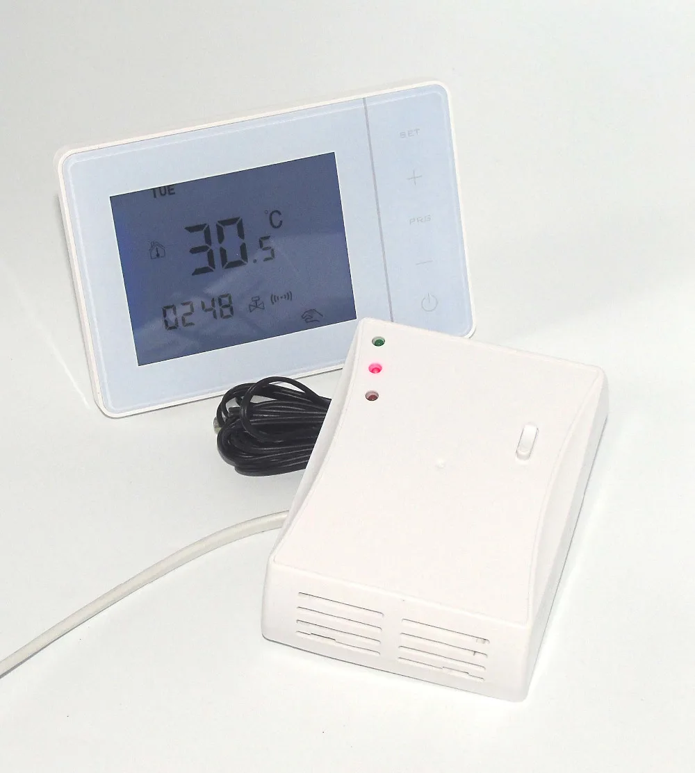 Радиочастотный передатчик и приемник 433 МГц программируемый комнатный термостат с системой отопления