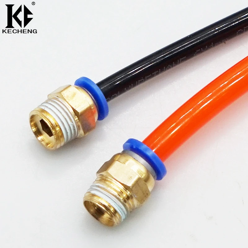 

Free Shipping Pneumatic Connectors PC6 6mm M5 BSP 1/8" 1/4" 3/8" 1/2" Air Straight Push in Quick Connector Fitting PC