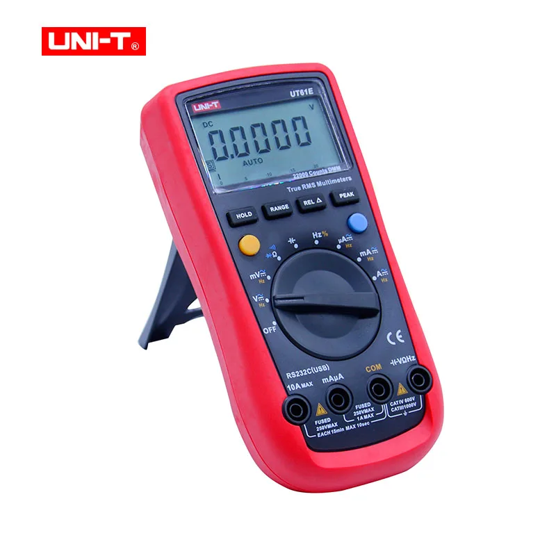 UNI T UT61A UT61B ut61c UT61D UT61E Цифровой мультиметр Туре RMS AC DC метр Программы для компьютера