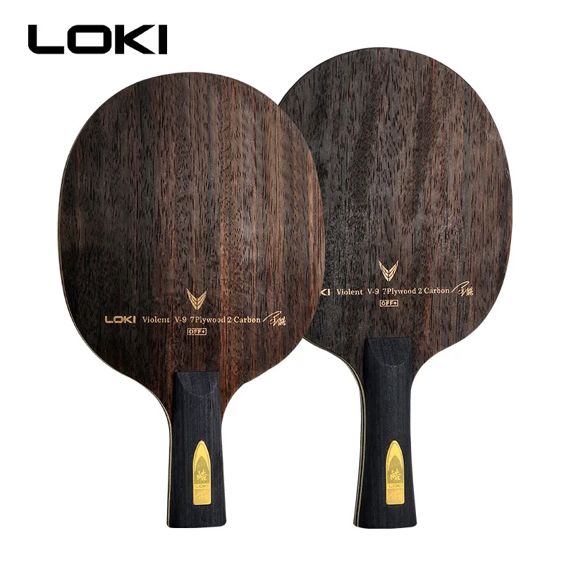 LOKI V9 Ebony углеродное лезвие для настольного тенниса профессиональная ракетка