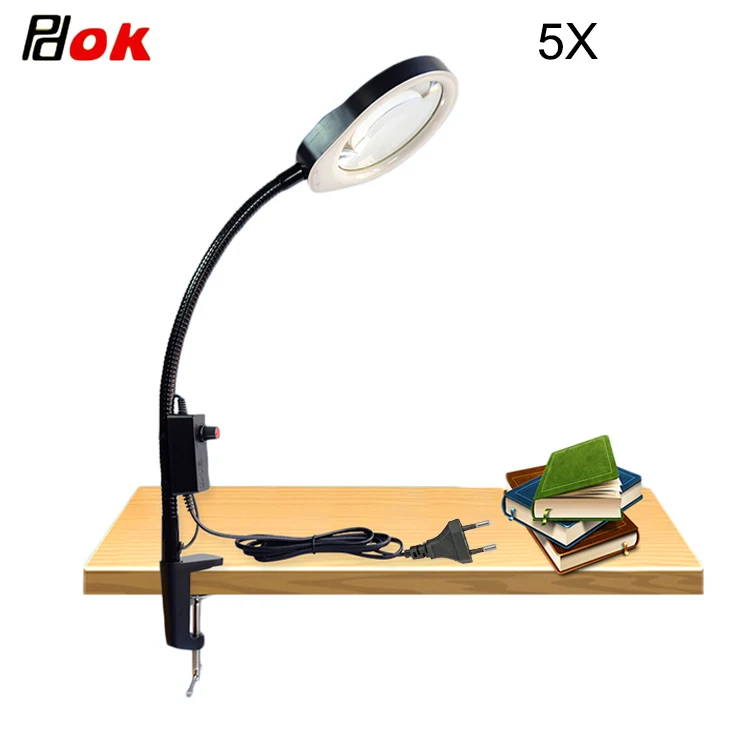  10X For Reading Repairing Embroidering Inspection Desktop Magnifier Magnifying Glass Table Machine  - 32917116039