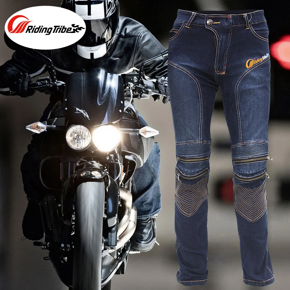 

Riding Pants Men Racing Jeans Motocross Motorbike Sport Protective Slim Fit Trousers Motorcycle Accessories HP-05